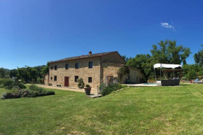 Panoramic view from stone Apartment- Pool and A/C Montevarchi